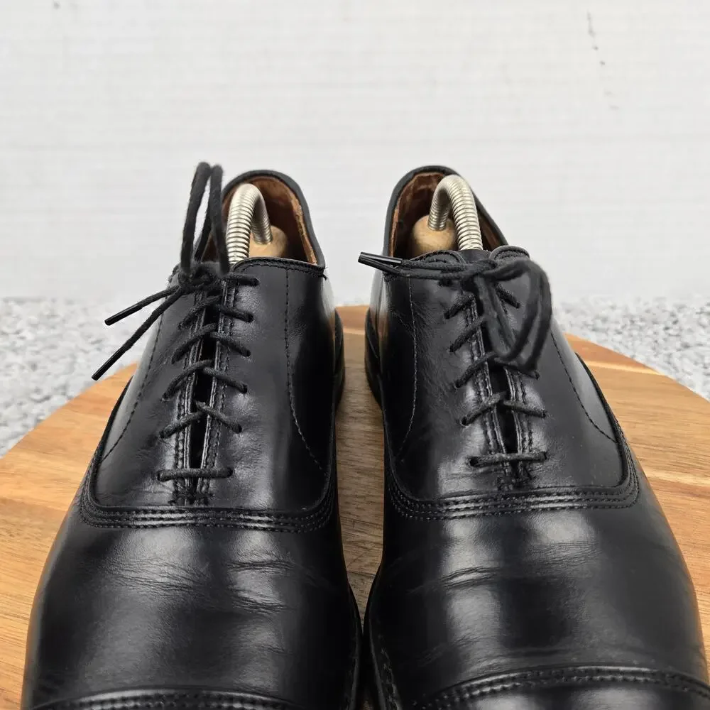 Allen Edmonds Mens 8.5D Park Avenue Black Leather Cap Toe Oxford Dress Shoe 5615